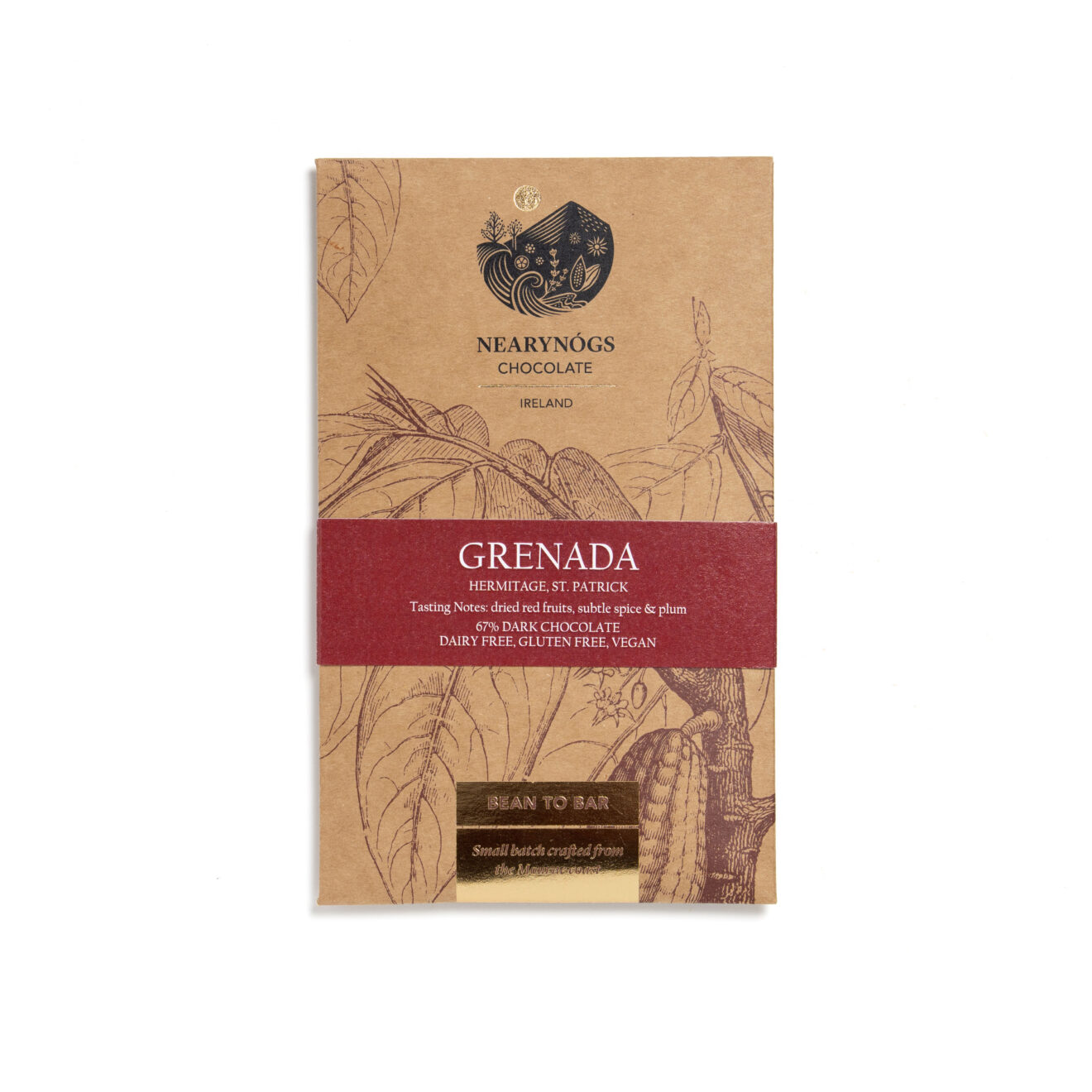 Neary Nogs X Grococo 67% Dark Chocolate Bar, 60g